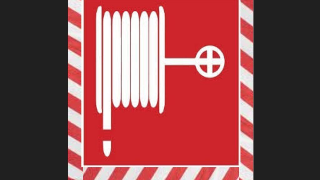 Paloposti punaraitakehyksellä